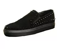 philipp plein leather low trainers suede cuir noir